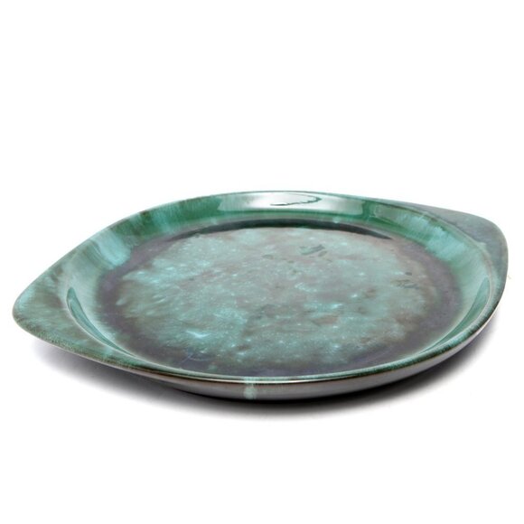 Vintage BMP Blue Mountain Pottery Large Serving Plate Platter Drip Glaze Blue - Picture 2 of 7